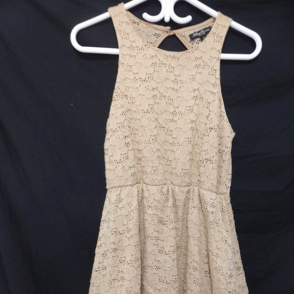 STREETWEAR SOCIETY, small, tan lace dress, BNWOT